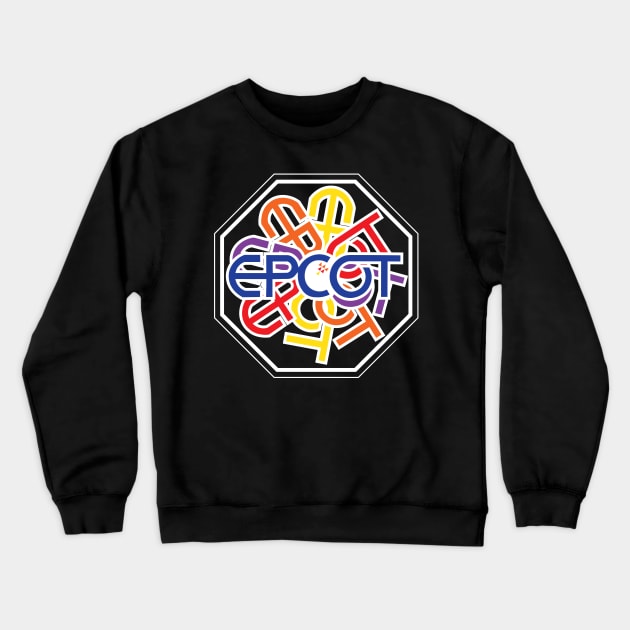 Multi-color Epcot Crewneck Sweatshirt by WearInTheWorld